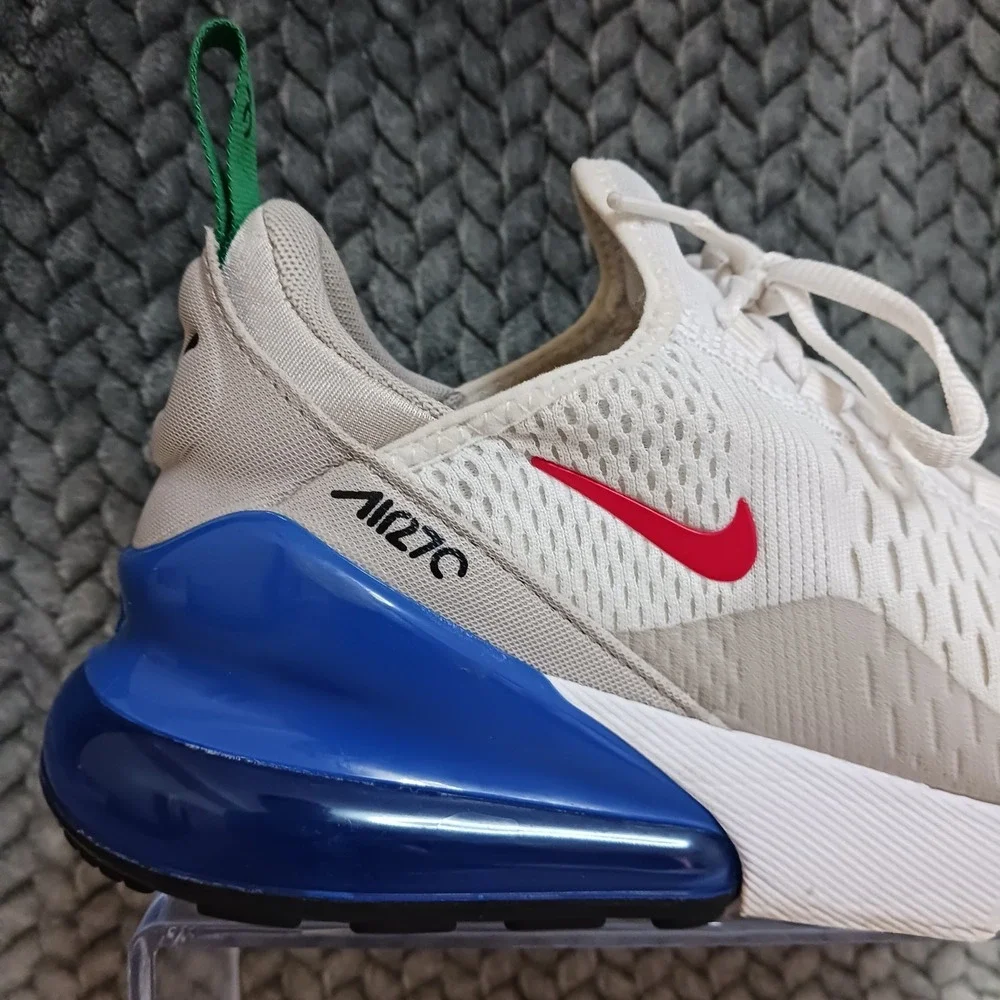 Nike Air Max 270 White Game Royal Men's Walking Running Sneakers Shoes Size 6